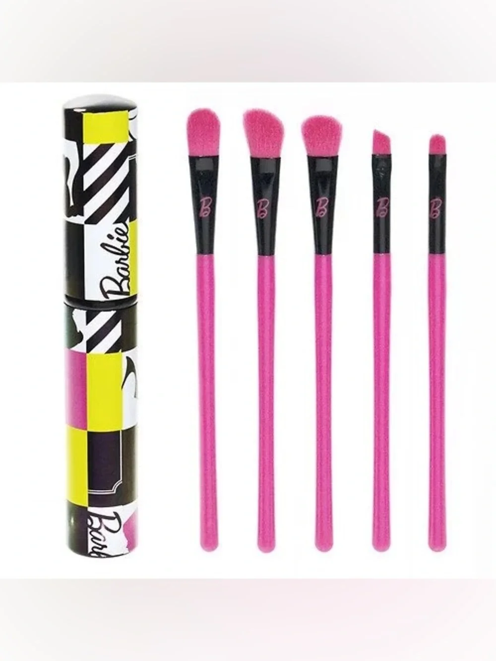 Limited Edition Barbie Beauty Book, 6 PC Eye Brush Set and Lip Smacker Balm